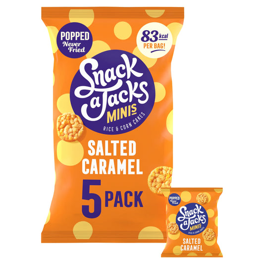 Snack a Jacks Minis Salted Caramel Corn Cakes 5x19g — image 1