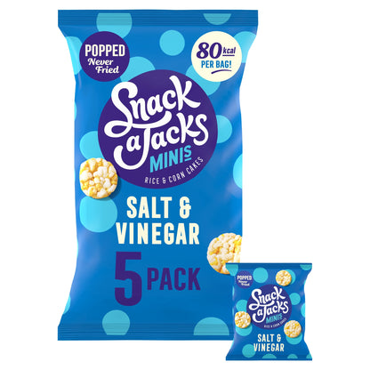 Snack a Jacks Salt & Vinegar Rice Cakes Multipack Snacks 5x19g — image 1