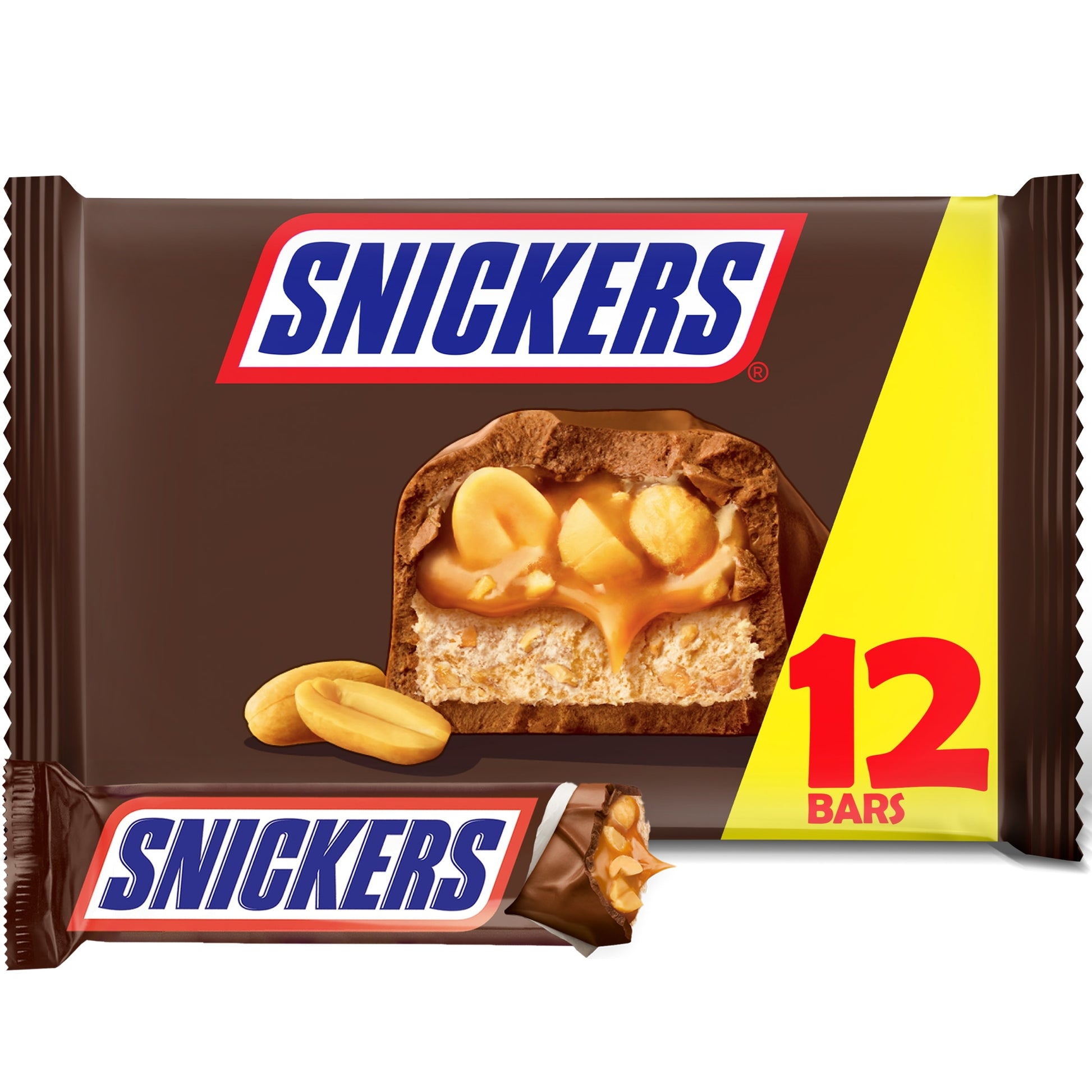 Snickers Milk Chocolate Bars 12 x 34.5g — image 1