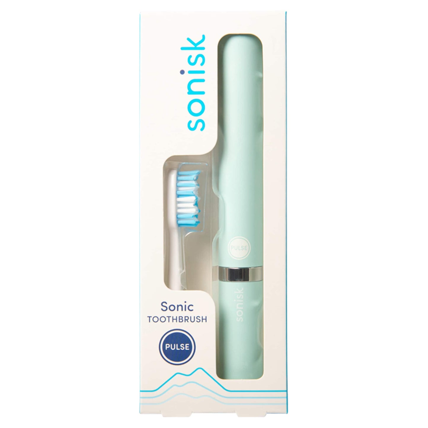 Sonisk Pulse Battery Powered Travel Toothbrush - Teal — image 1
