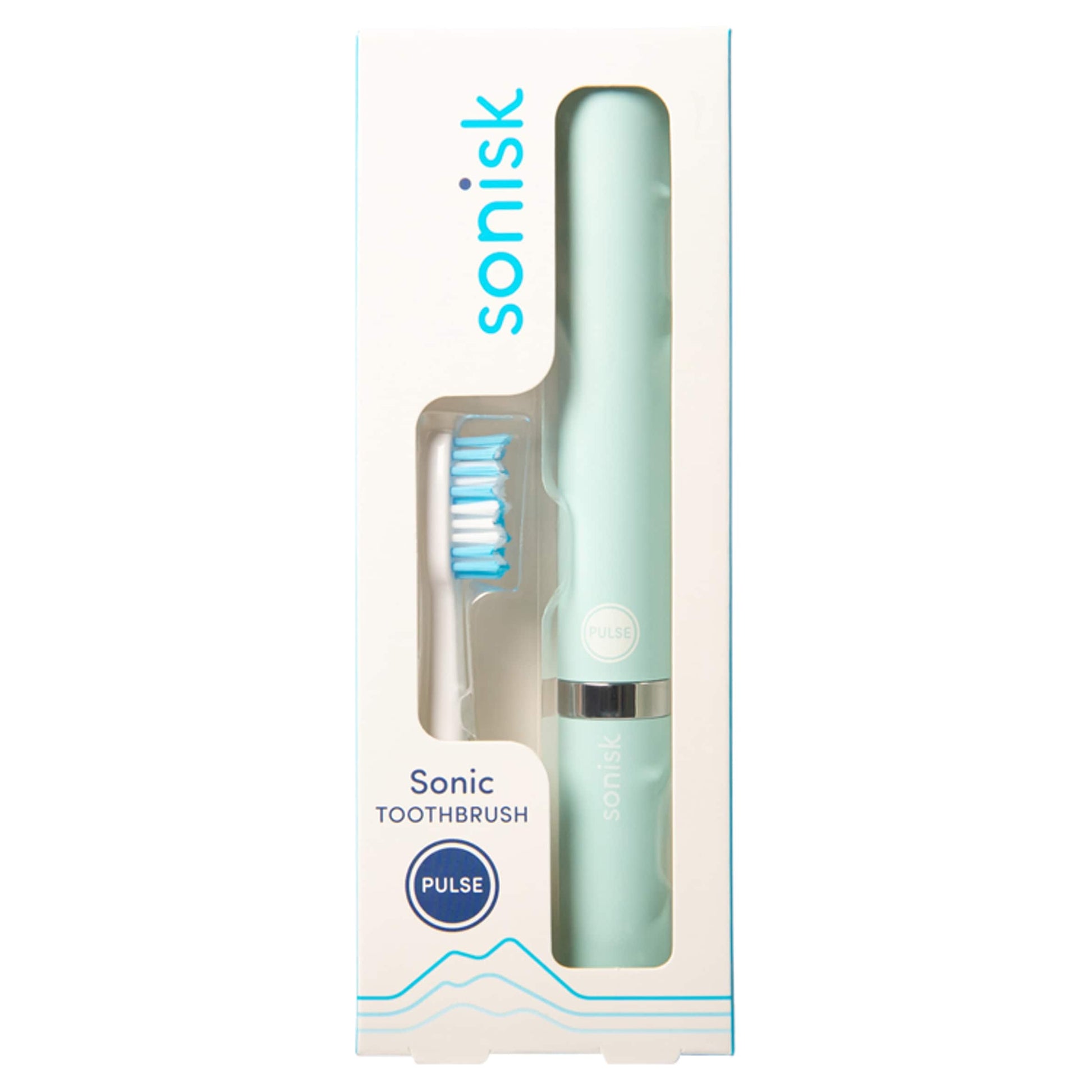Sonisk Pulse Battery Powered Travel Toothbrush - Teal — image 1