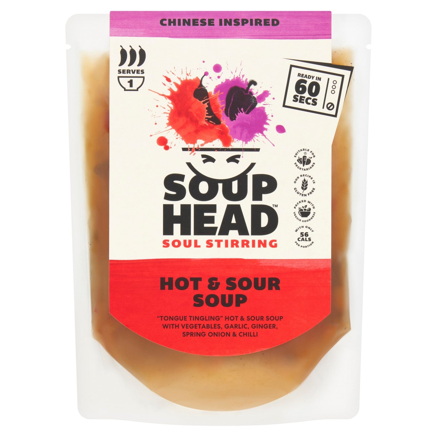 Soup Head Chinese Inspired Hot & Sour Soup 300g — image 1