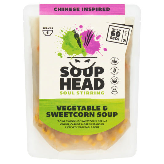 Soup Head Chinese Inspired Vegetable & Sweetcorn Soup 300g — image 1