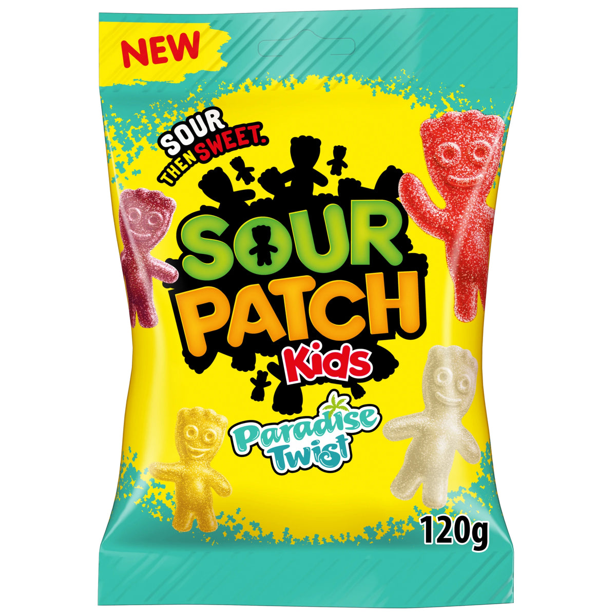 Sour Patch Kids Paradise Twist Tropical Flavour Sweets 120g — image 1