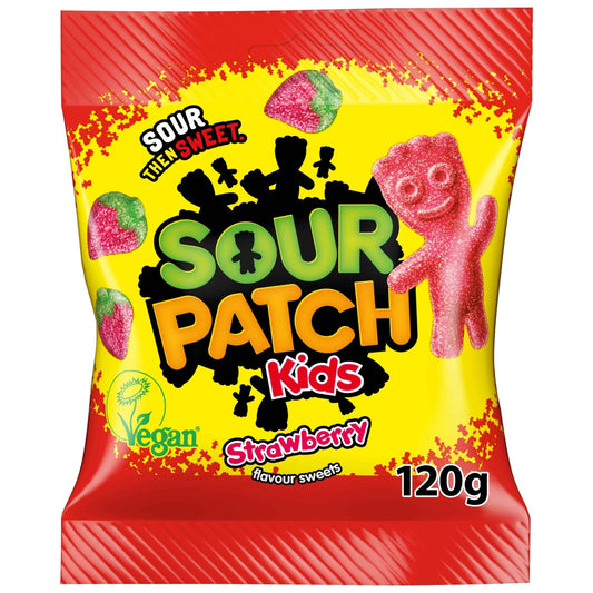 SOUR PATCH Kids Strawberry Flavour Sweets 120g