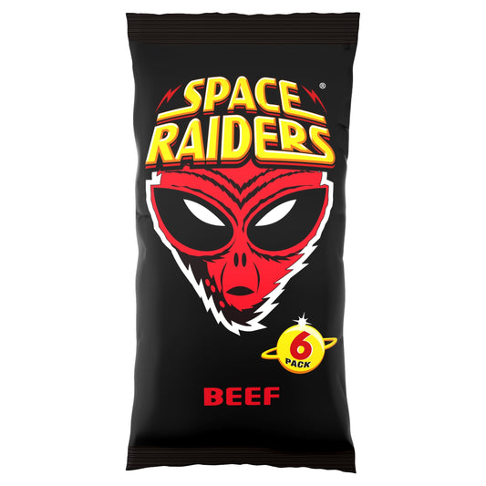 Space Raiders Beef Multipack Crisps 6x13g — image 1