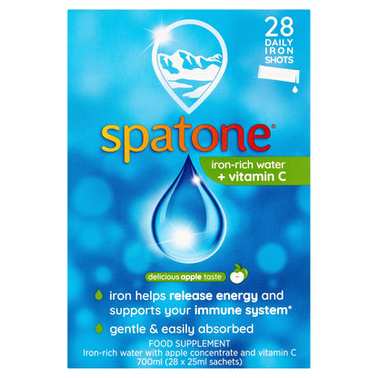 Spatone Liquid Iron Supplement with Vitamin C - Apple Sachets 28s — image 1
