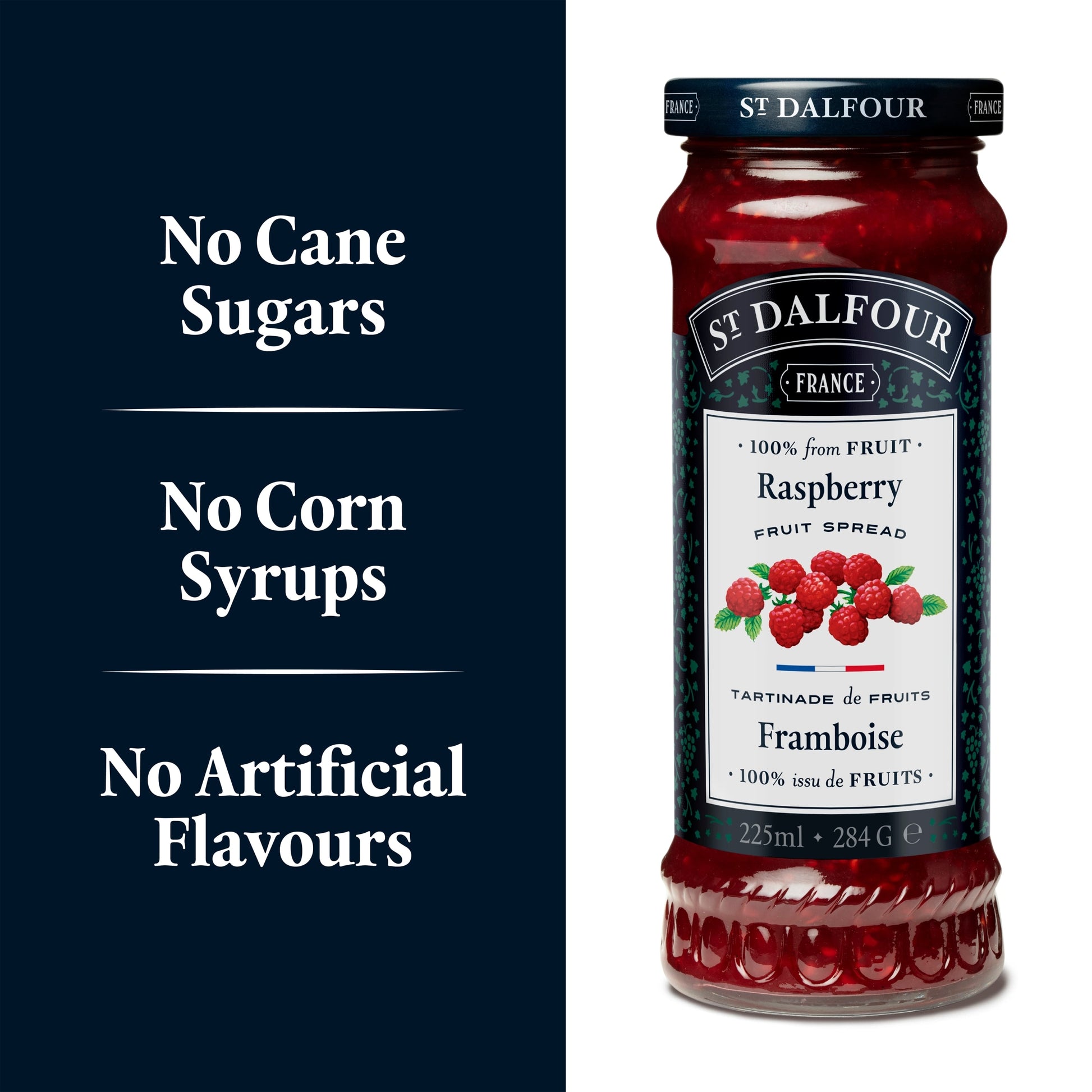 St Dalfour Raspberry Fruit Spread 284G — image 3