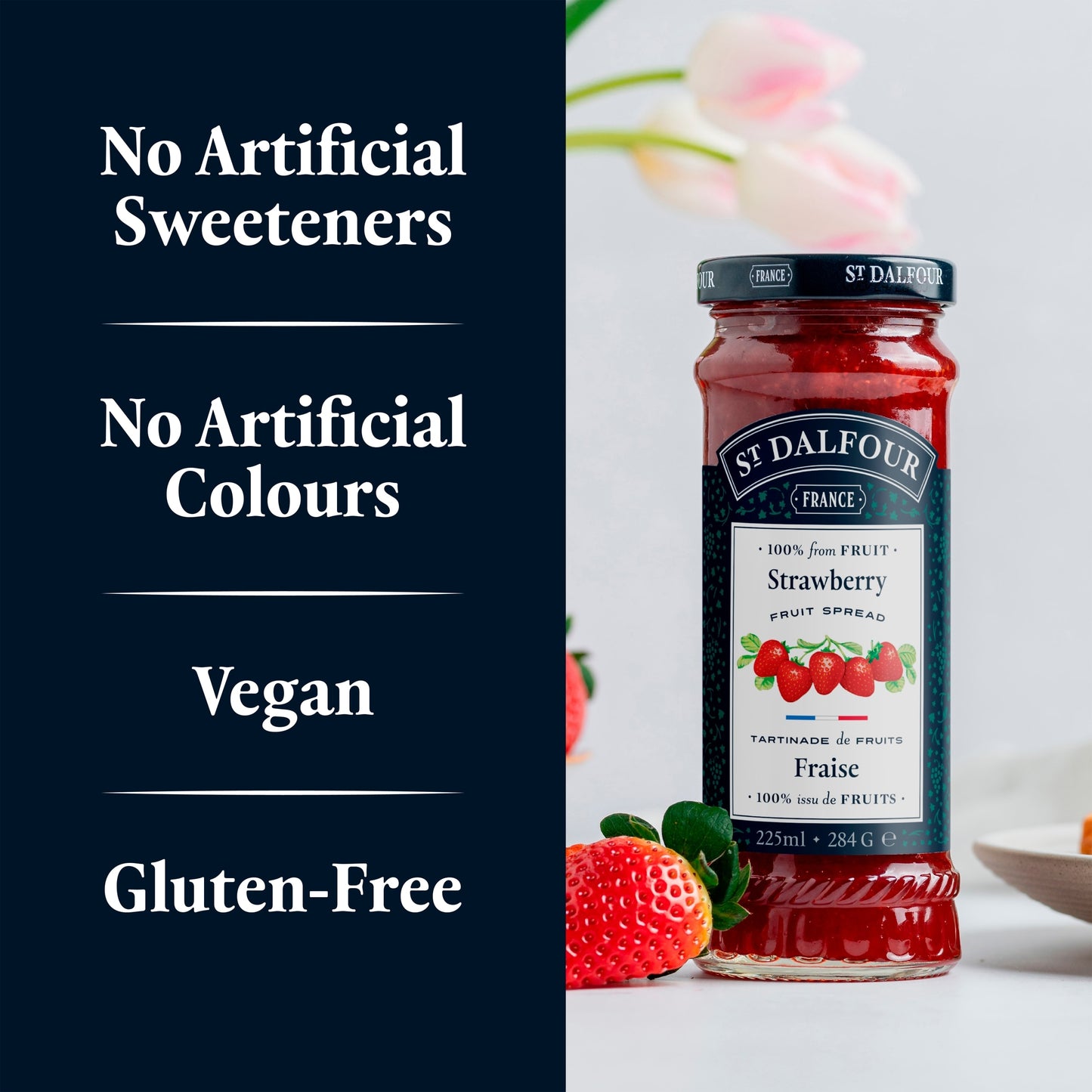 St Dalfour Strawberry Fruit Spread 284G — image 3