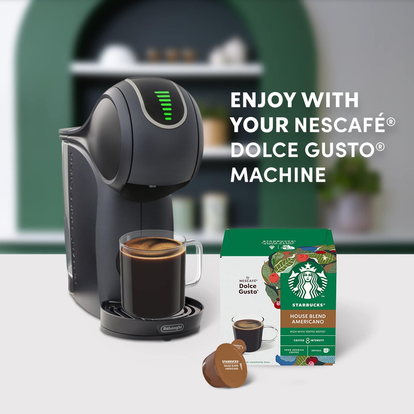Starbucks by Nescafe Dolce Gusto House Blend Medium Roast Coffee Pods x12 102g — image 2