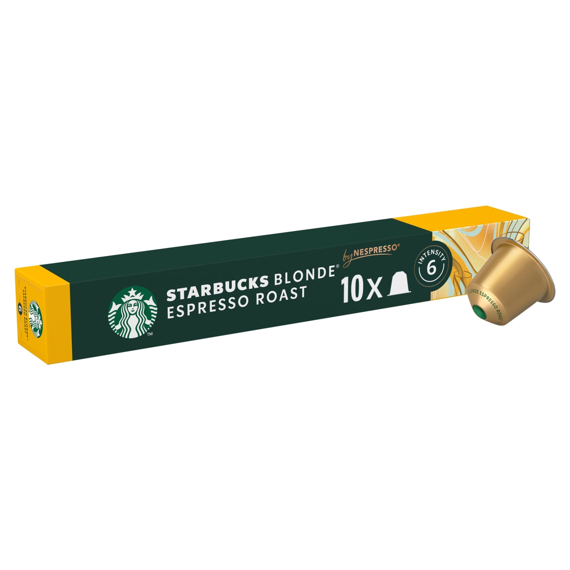 Starbucks by Nespresso Blonde Espresso Roast Coffee Pods x10 53g — image 1