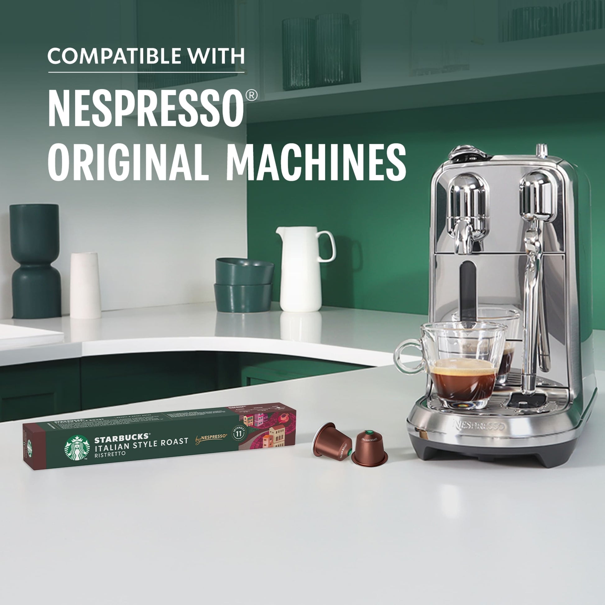 Starbucks by Nespresso Italian Style Roast 10 Coffee Pods 56g — image 4