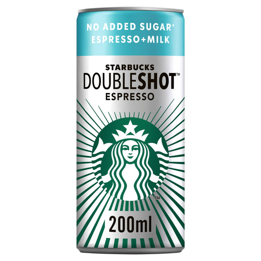 Starbucks Doubleshot Espresso No Added Sugar Iced Coffee 200ml — image 1