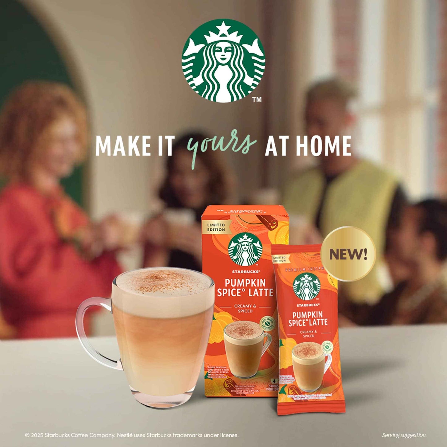 STARBUCKS Limited Edition Pumpkin Spice Latte Creamy & Spiced 4