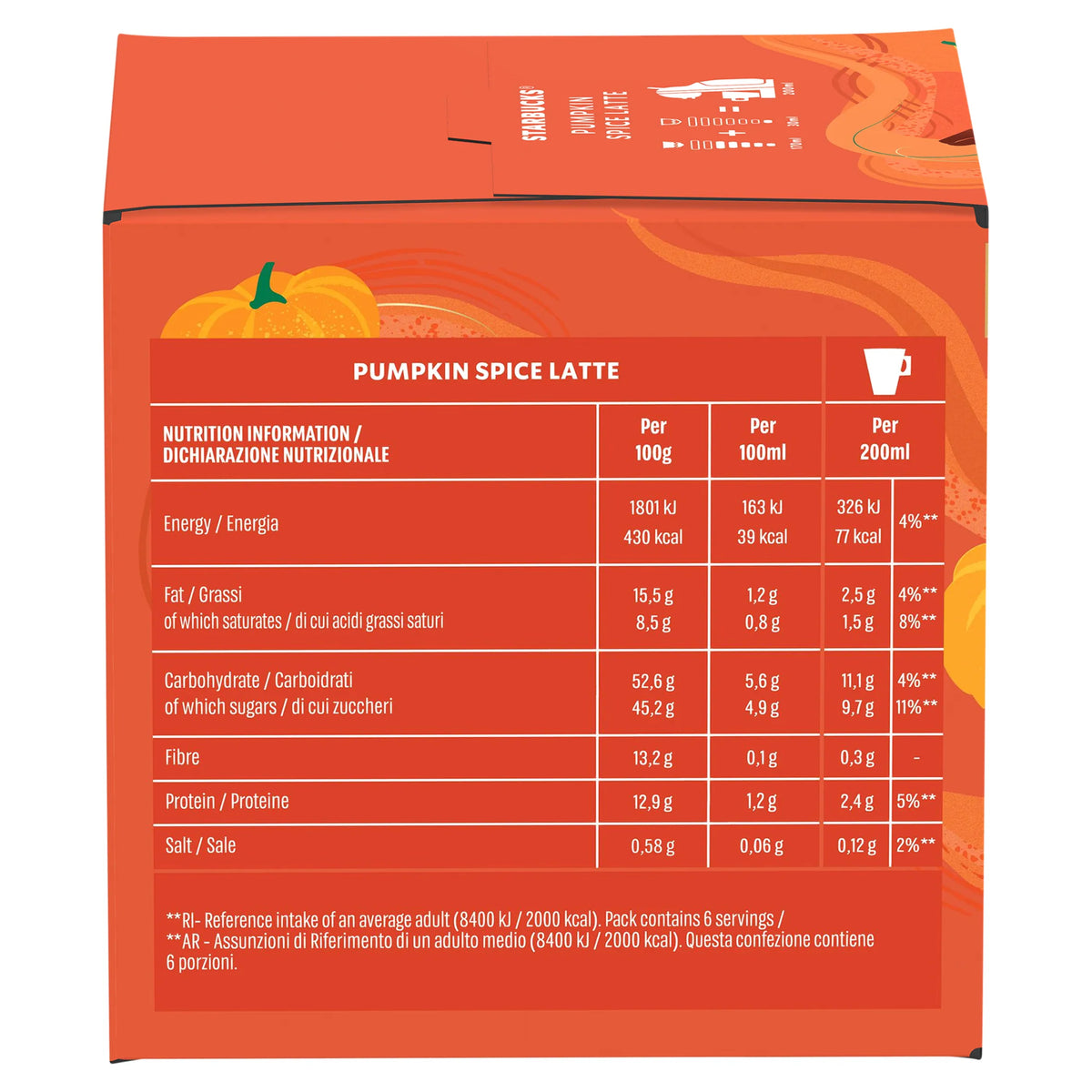 Starbucks Nescafe Dolce Gusto Pumpkin Spice Latte 12 Capsules 129g — image 4
