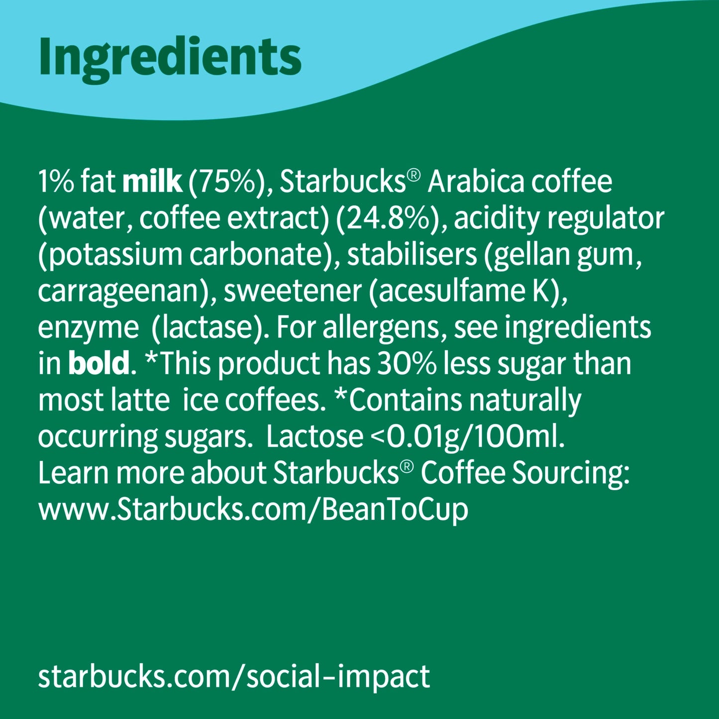 Starbucks Skinny Latte No Added Sugar Iced Coffee 220ml — image 3