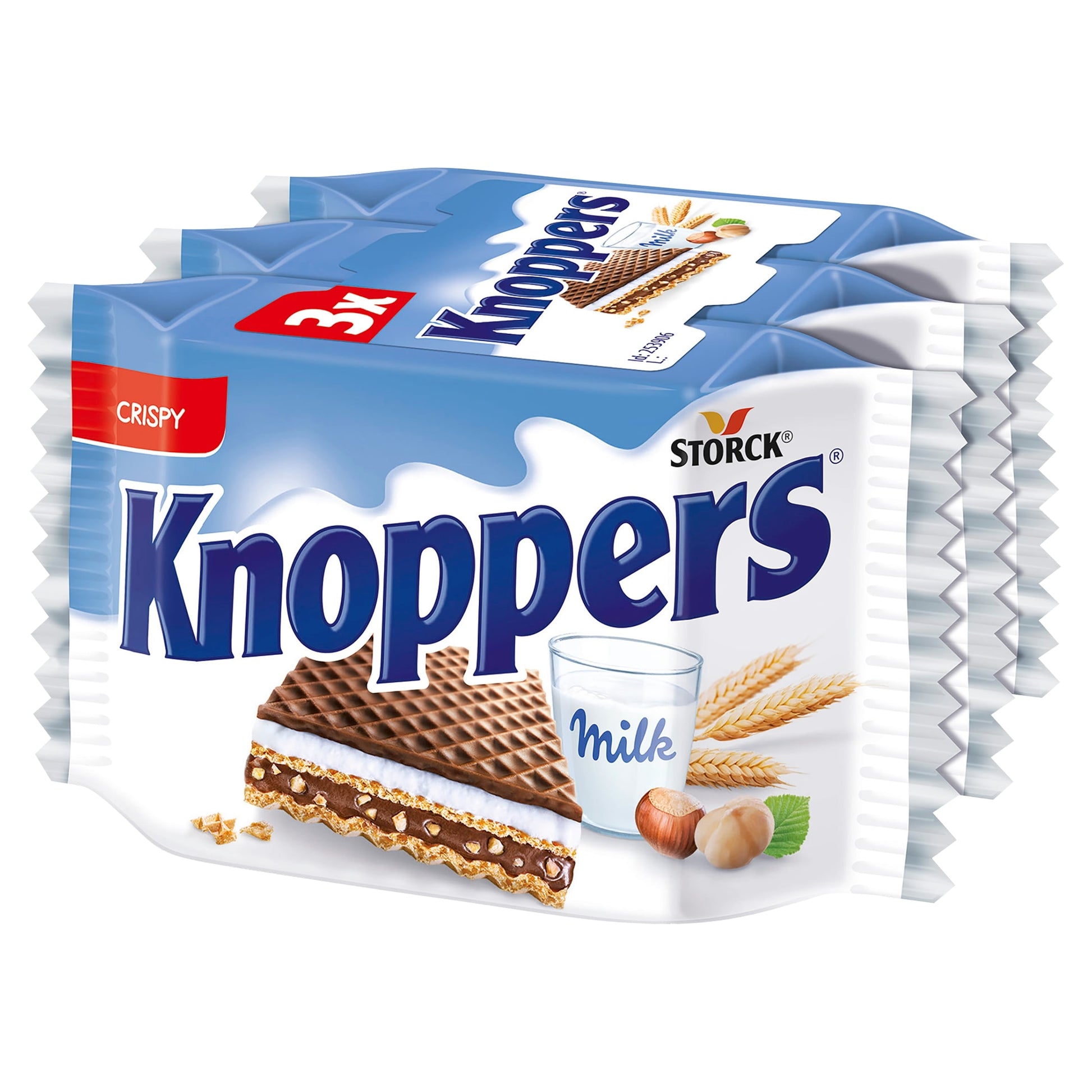 Stock Knoppers Milk And Nut Wafers 75G — image 1