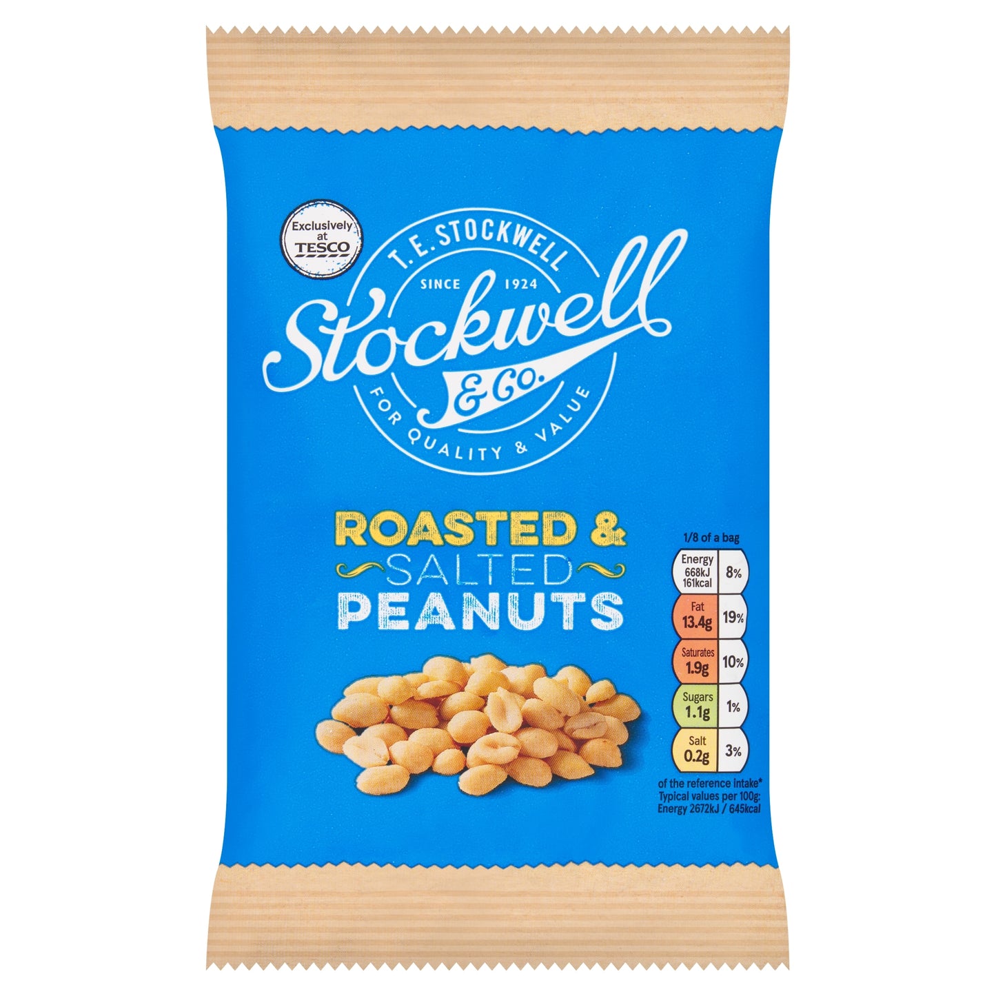 Stockwell & Co Roasted & Salted Peanuts 200G — image 1