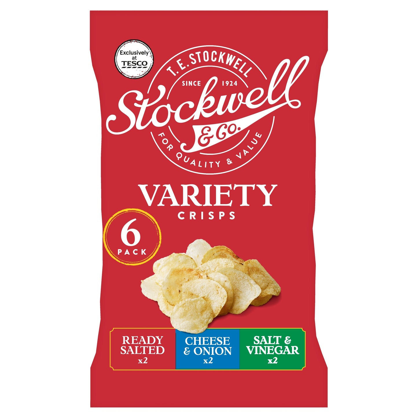 Stockwell & Co. Variety Pack Crisps 6X25g — image 1