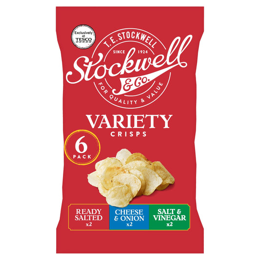 Stockwell & Co. Variety Pack Crisps 6X25g — image 1