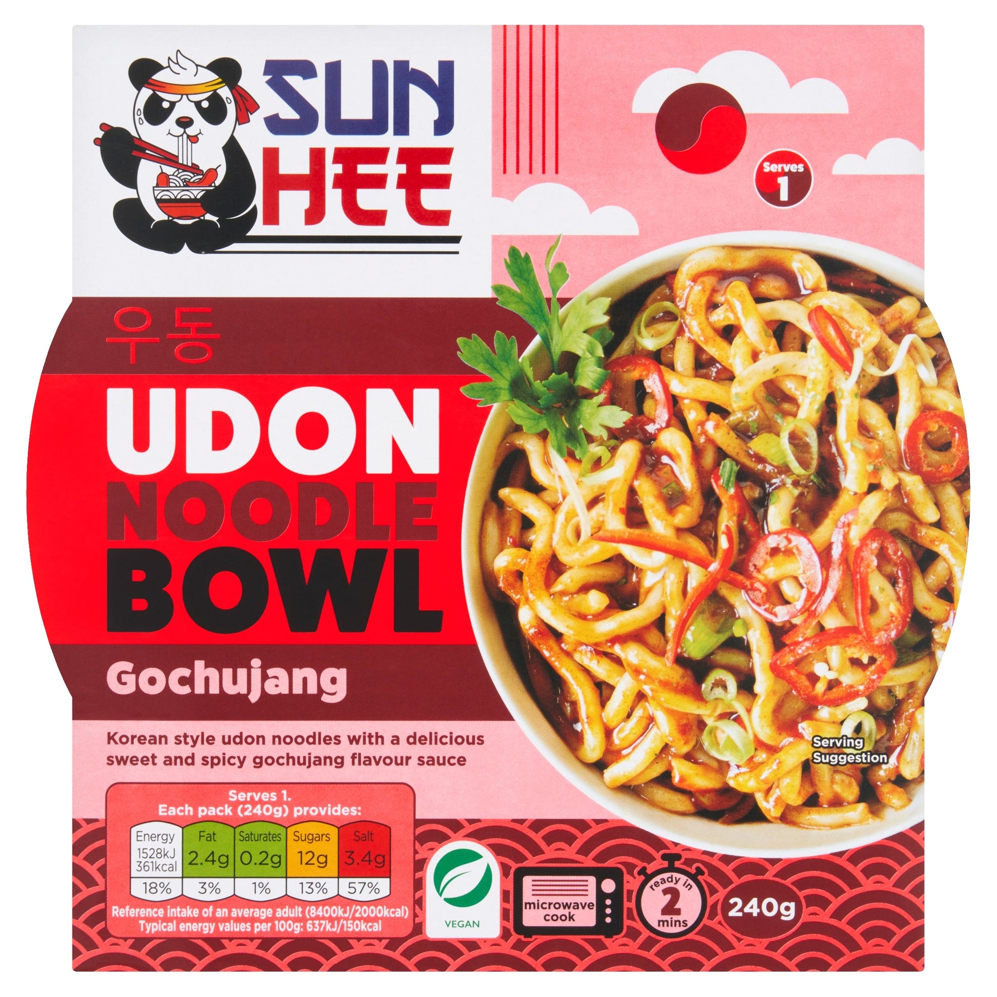Sun Hee - Gochujang Udon Noodle Bowl 240g — image 1