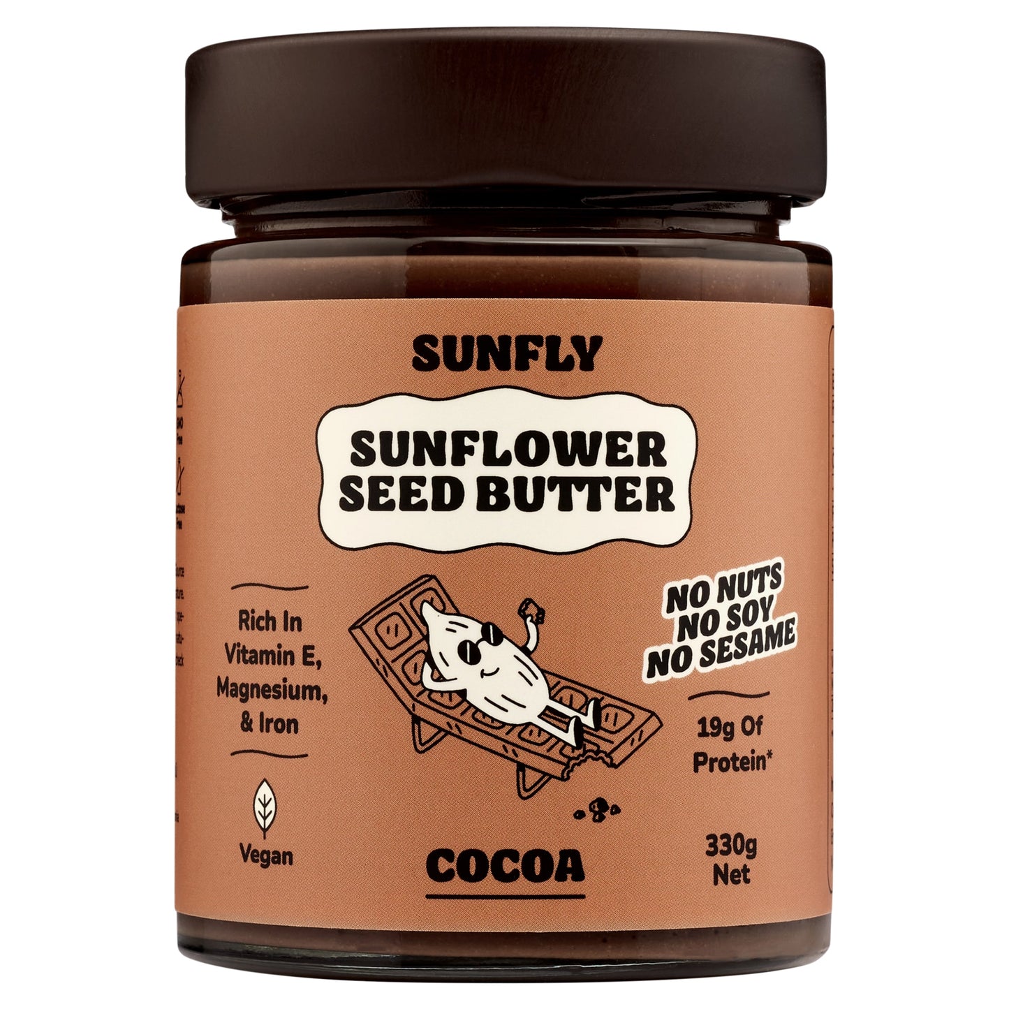 SUNFLY Sunflower seed butter Cocoa 330g — image 1
