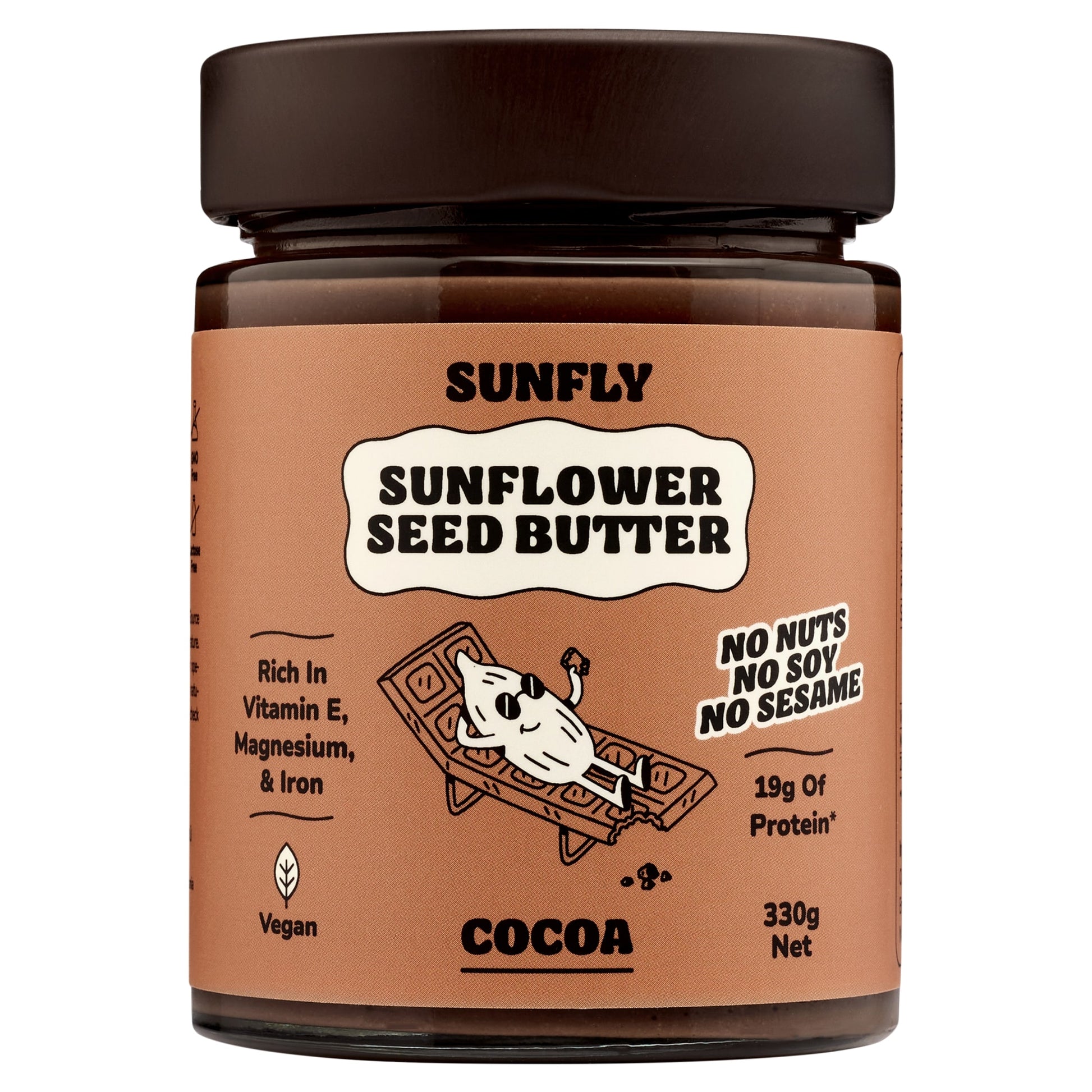 SUNFLY Sunflower seed butter Cocoa 330g — image 1