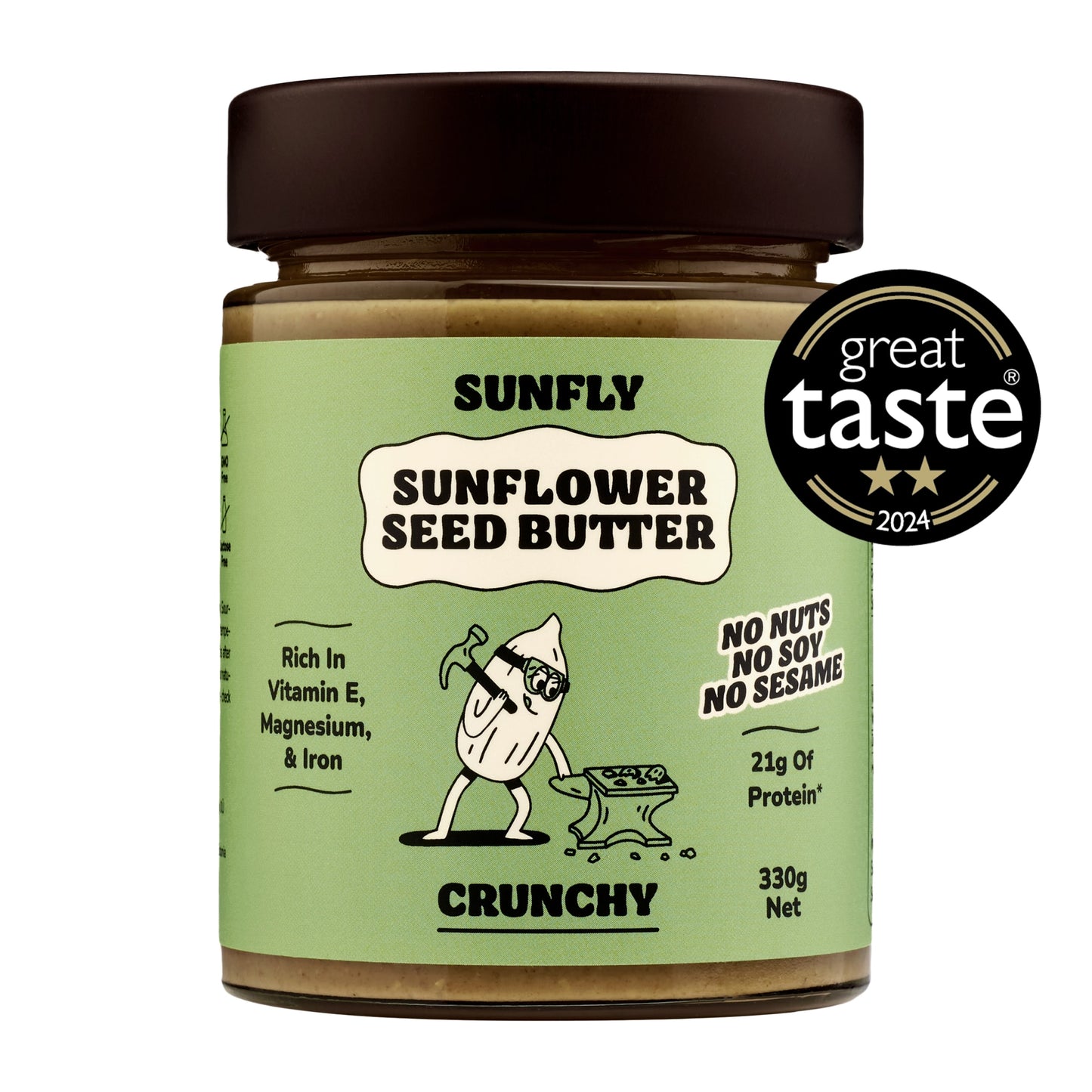 SUNFLY Sunflower seed butter Crunchy 330g — image 5
