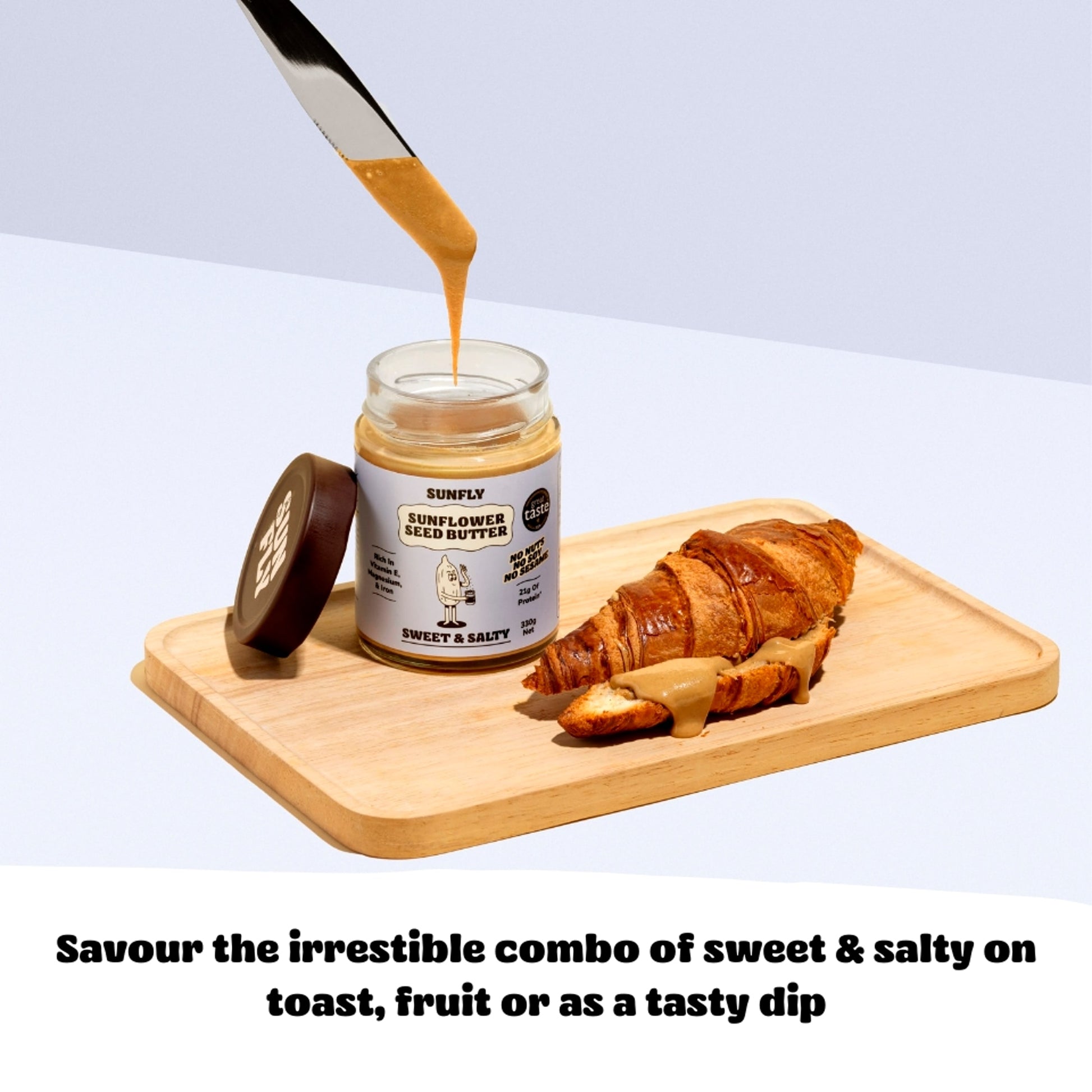 SUNFLY Sunflower seed butter Sweet and Salty 330g — image 2