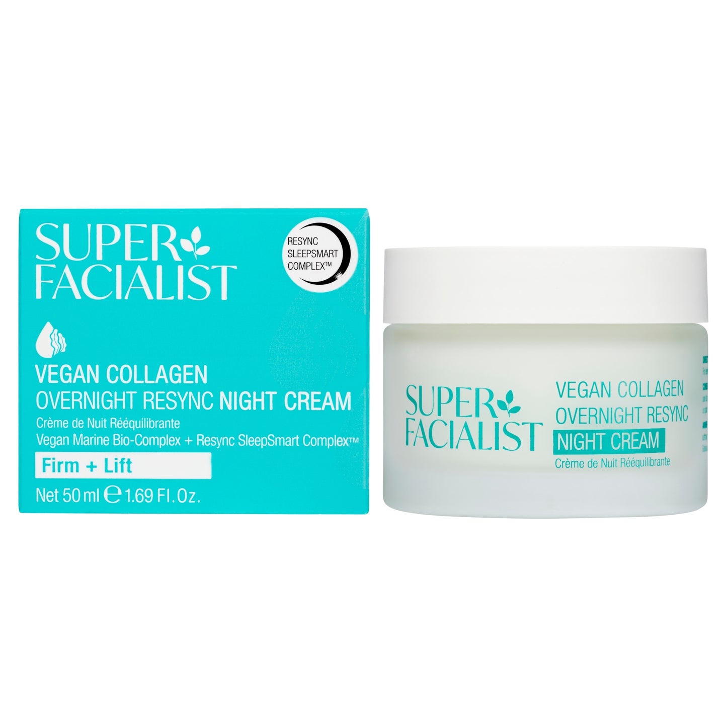 Super Facialist Vegan Collagen Overnight Resync Night Cream 50ml — image 2