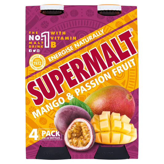 Supermalt Mango & Passion Fruit 4 x 330ml — image 1