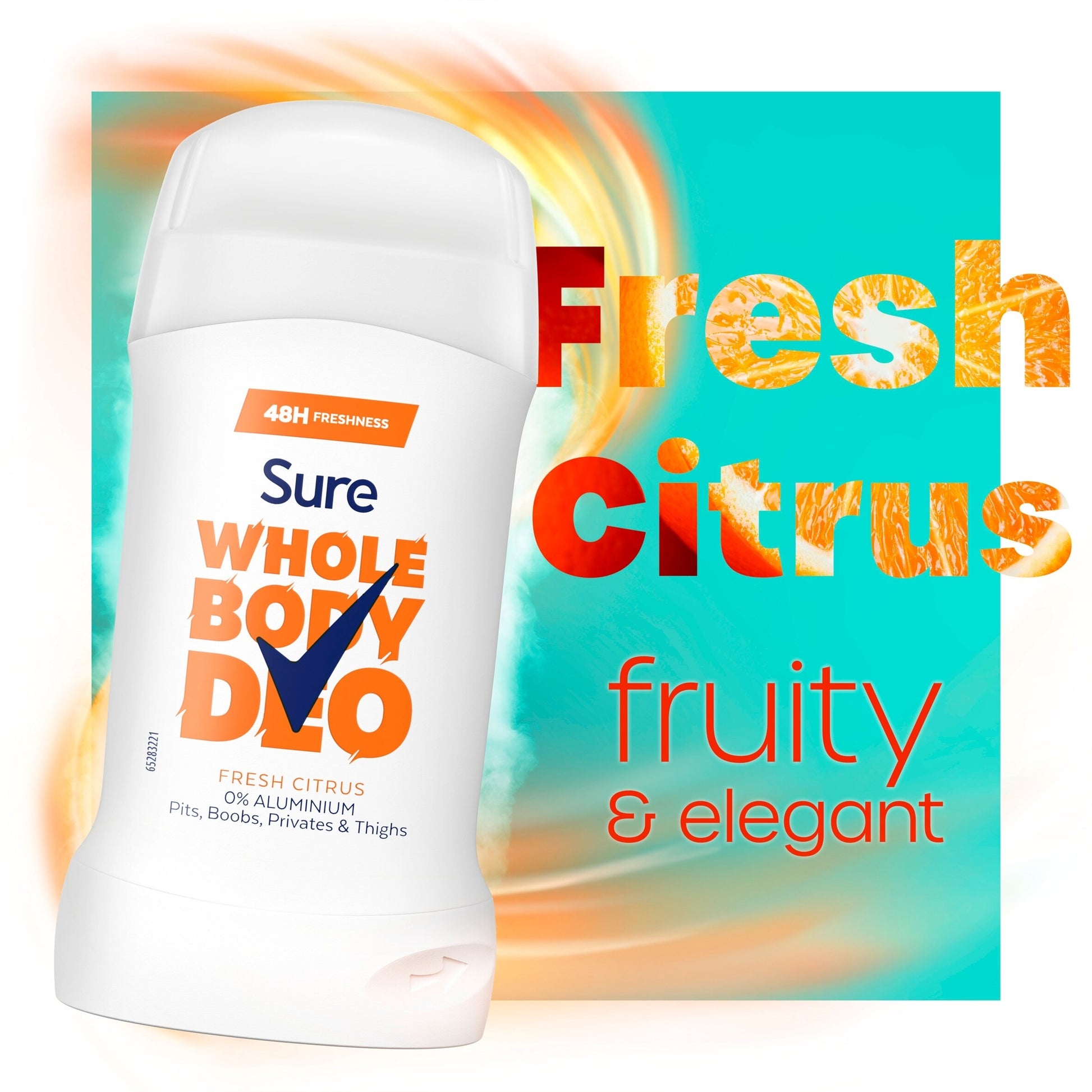 Sure Women Fresh Citrus Whole Body Deodorant Stick 48h Odour Control 50ml — image 2