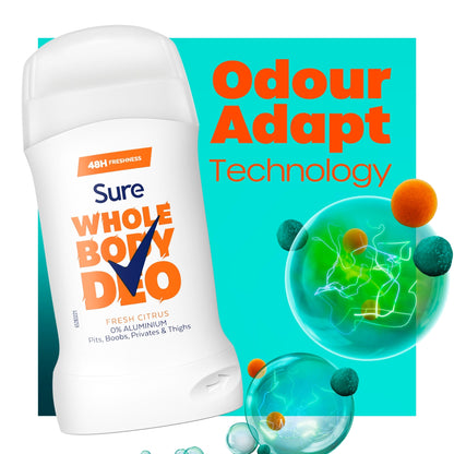 Sure Women Fresh Citrus Whole Body Deodorant Stick 48h Odour Control 50ml — image 3