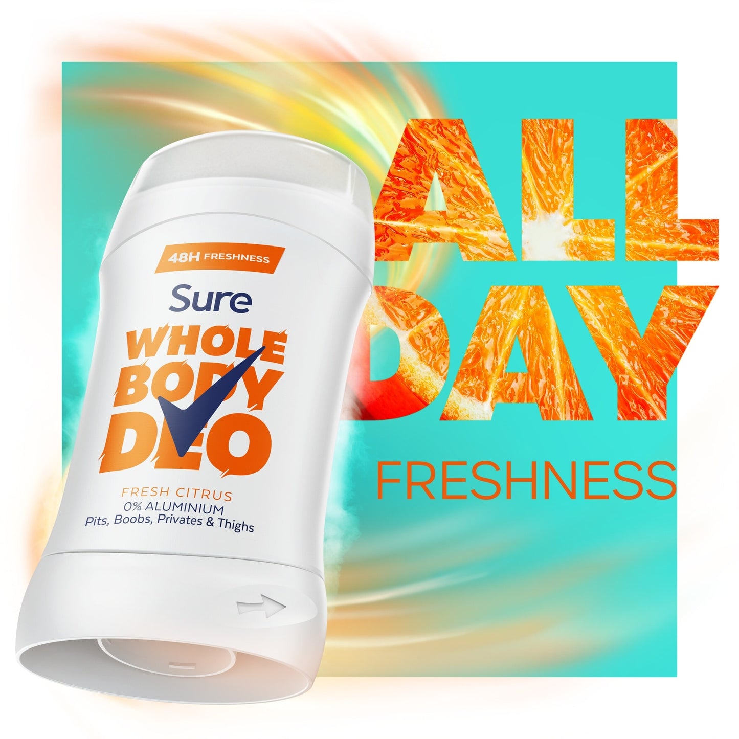 Sure Women Fresh Citrus Whole Body Deodorant Stick 48h Odour Control 50ml — image 4