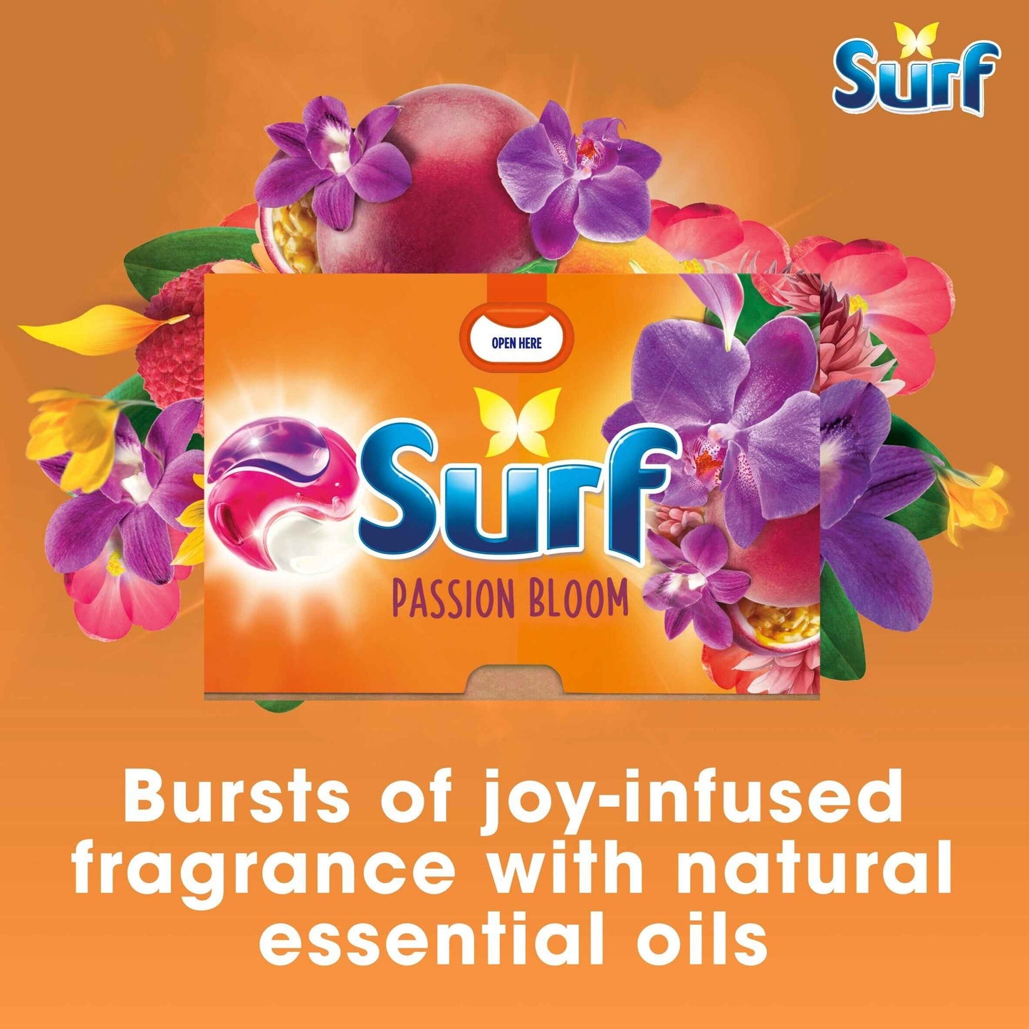 SURF 3 In 1 Passion Bloom Washing Capsules 26 Washes 449.8g