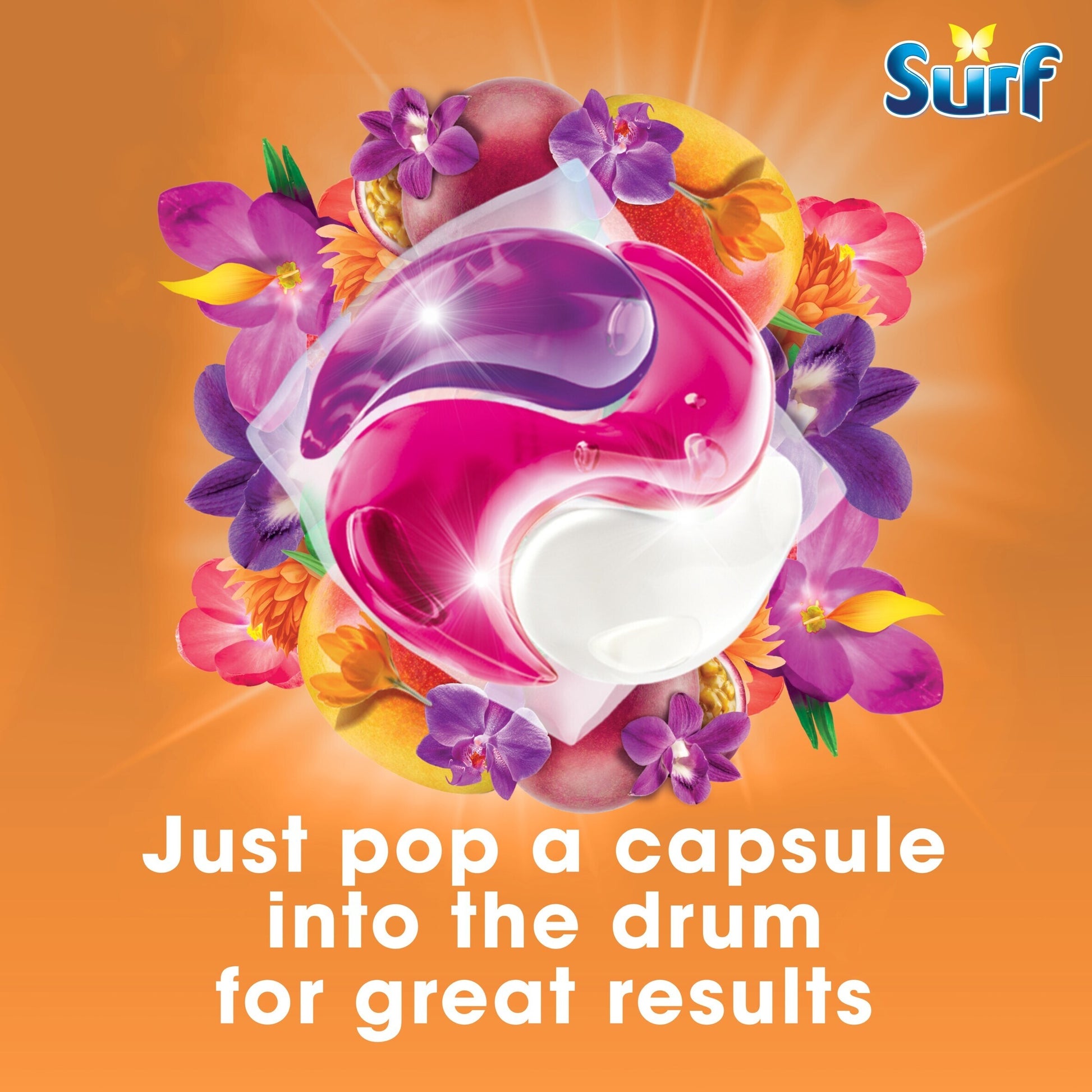 Surf 3 In 1 Passion Bloom Washing Capsules 26 Washes 449.8g — image 4
