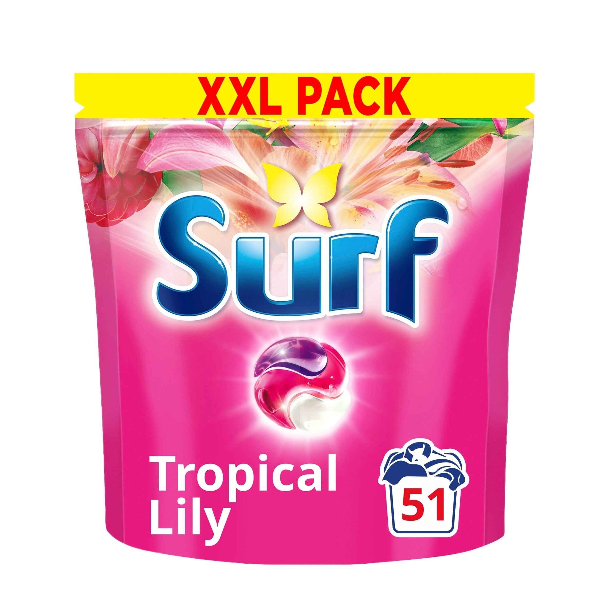 SURF 3 In 1 Tropical Lily Washing Capsules 51 Washes 882g