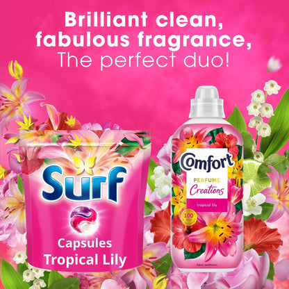 SURF 3 In 1 Tropical Lily Washing Capsules 51 Washes 882g