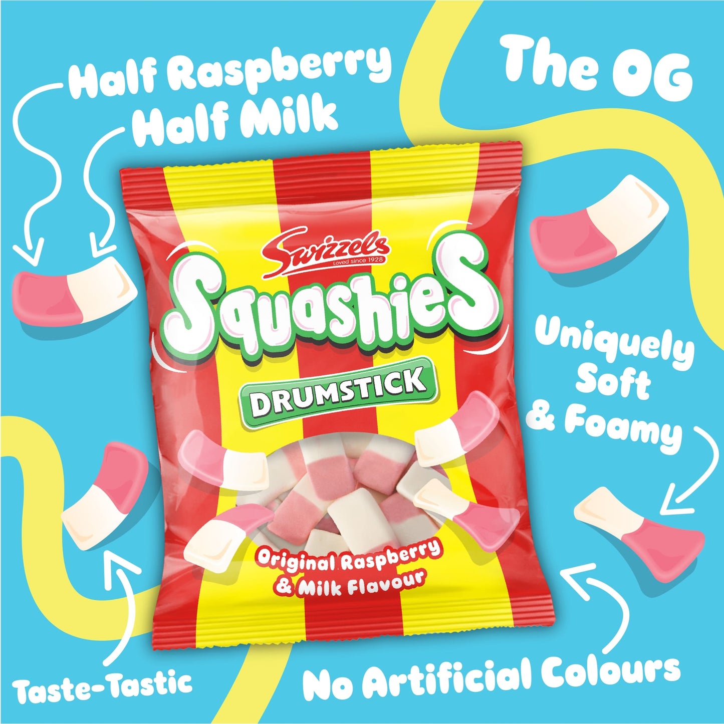 Swizzels Drumstick Squashies Gums Original 140G — image 2