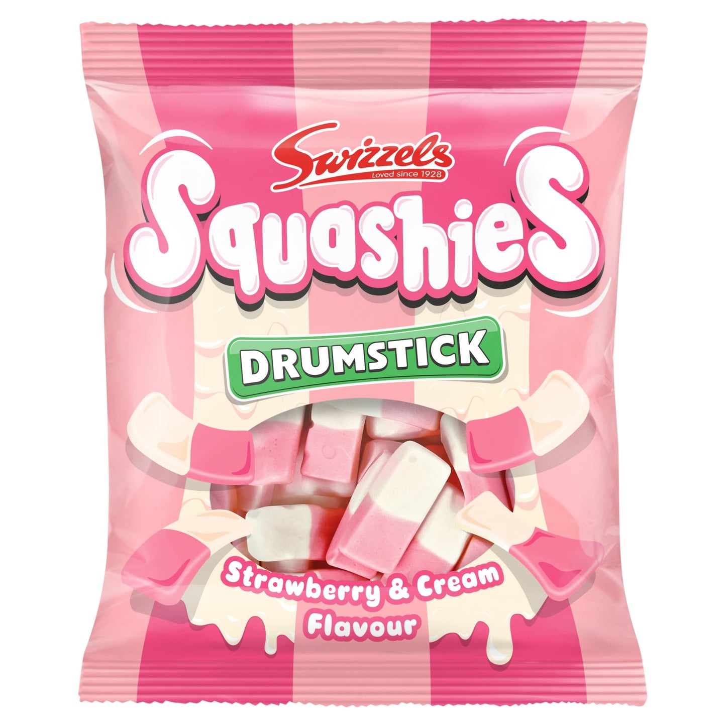 Swizzels Drumstick Squashies - Strawberry & Cream Flavour 140g — image 1