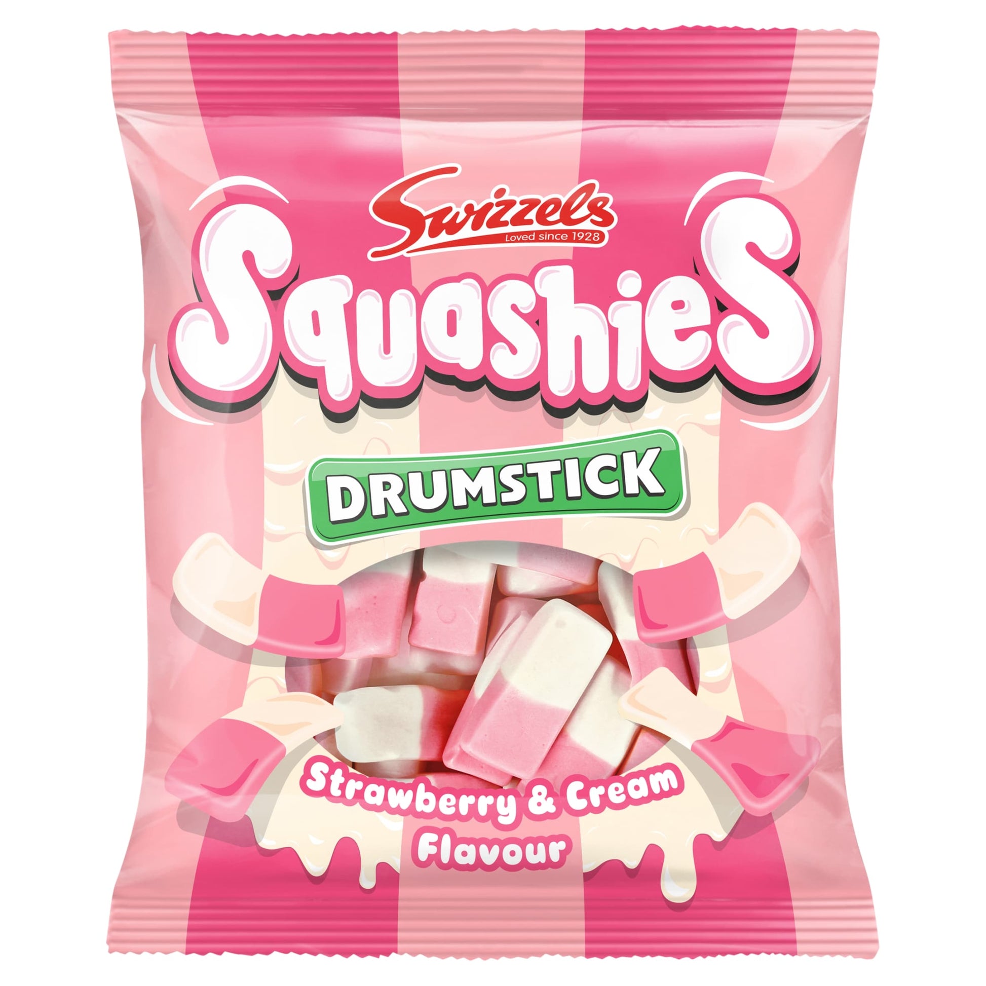 Swizzels Drumstick Squashies - Strawberry & Cream Flavour 140g — image 1