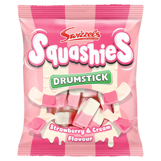 Swizzels Drumstick Squashies - Strawberry & Cream Flavour 140g — image 1