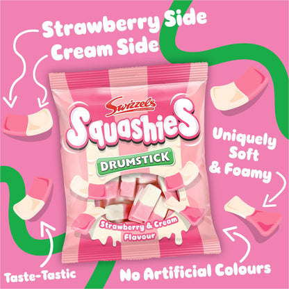 Swizzels Drumstick Squashies - Strawberry & Cream Flavour 140g — image 2