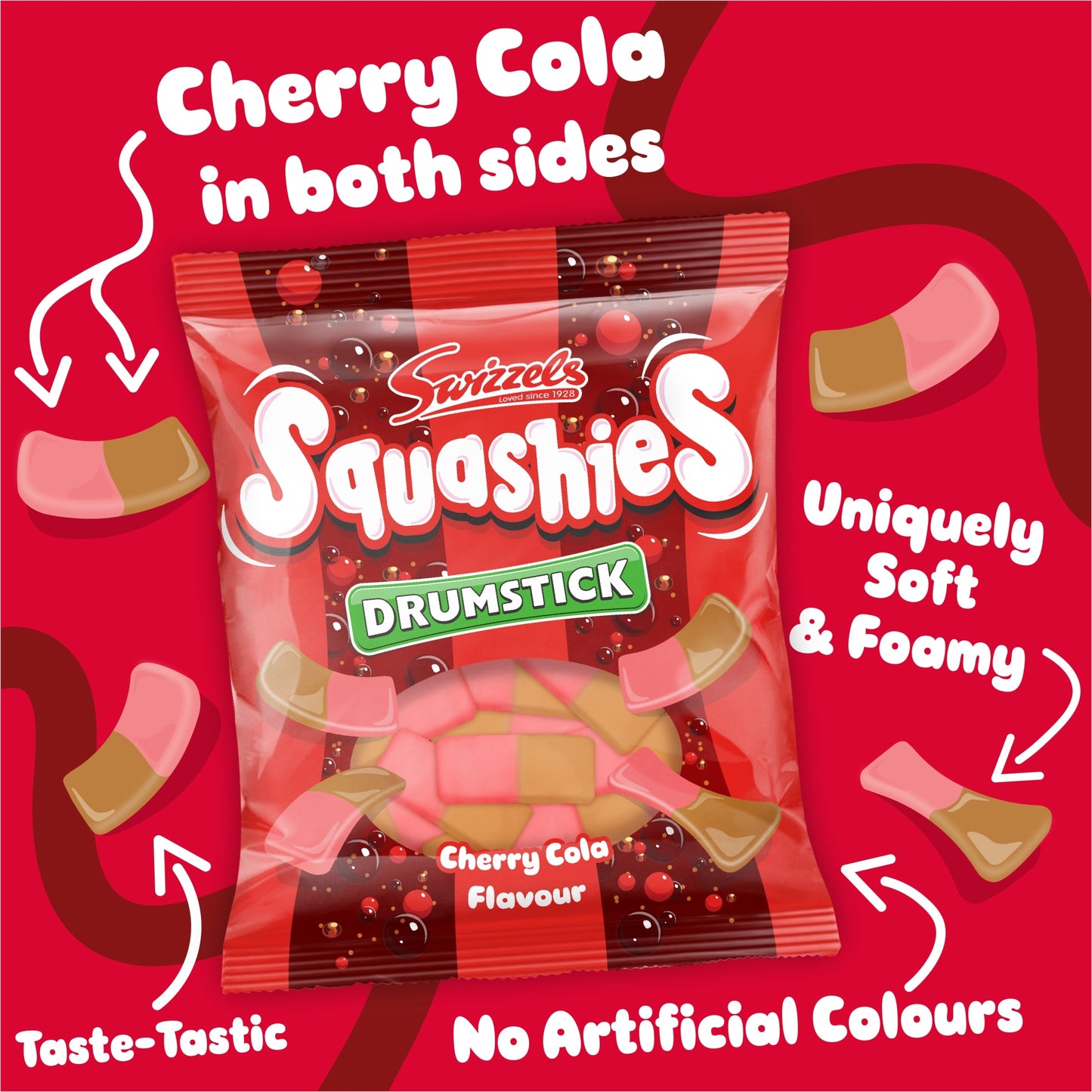Swizzels Squashies Drumstick Cherry Cola 140g — image 2