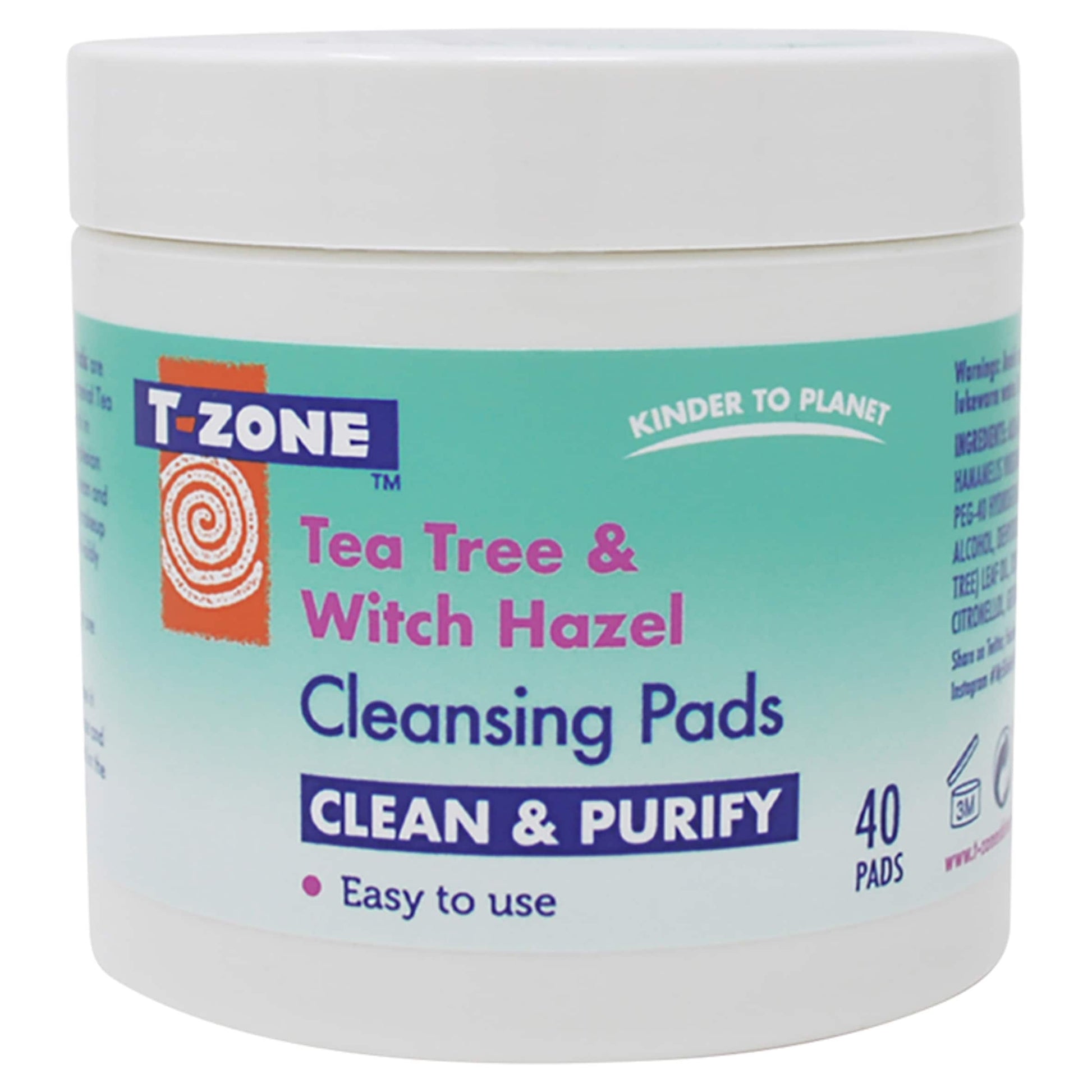 T-Zone Tea Tree & Witch Hazel Deep Cleansing Pads 40s — image 1