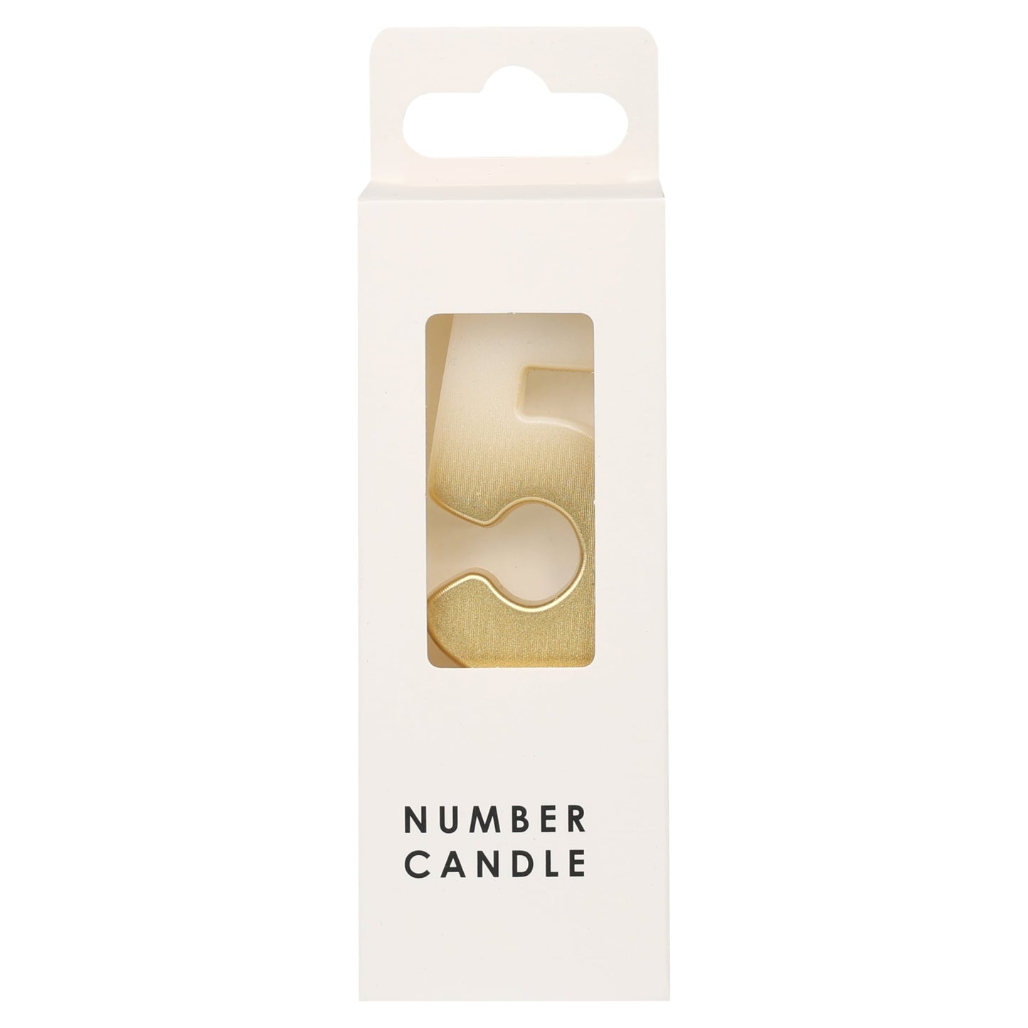 Table Fun Gold Numerical Candle No.5 - GOLD — image 1