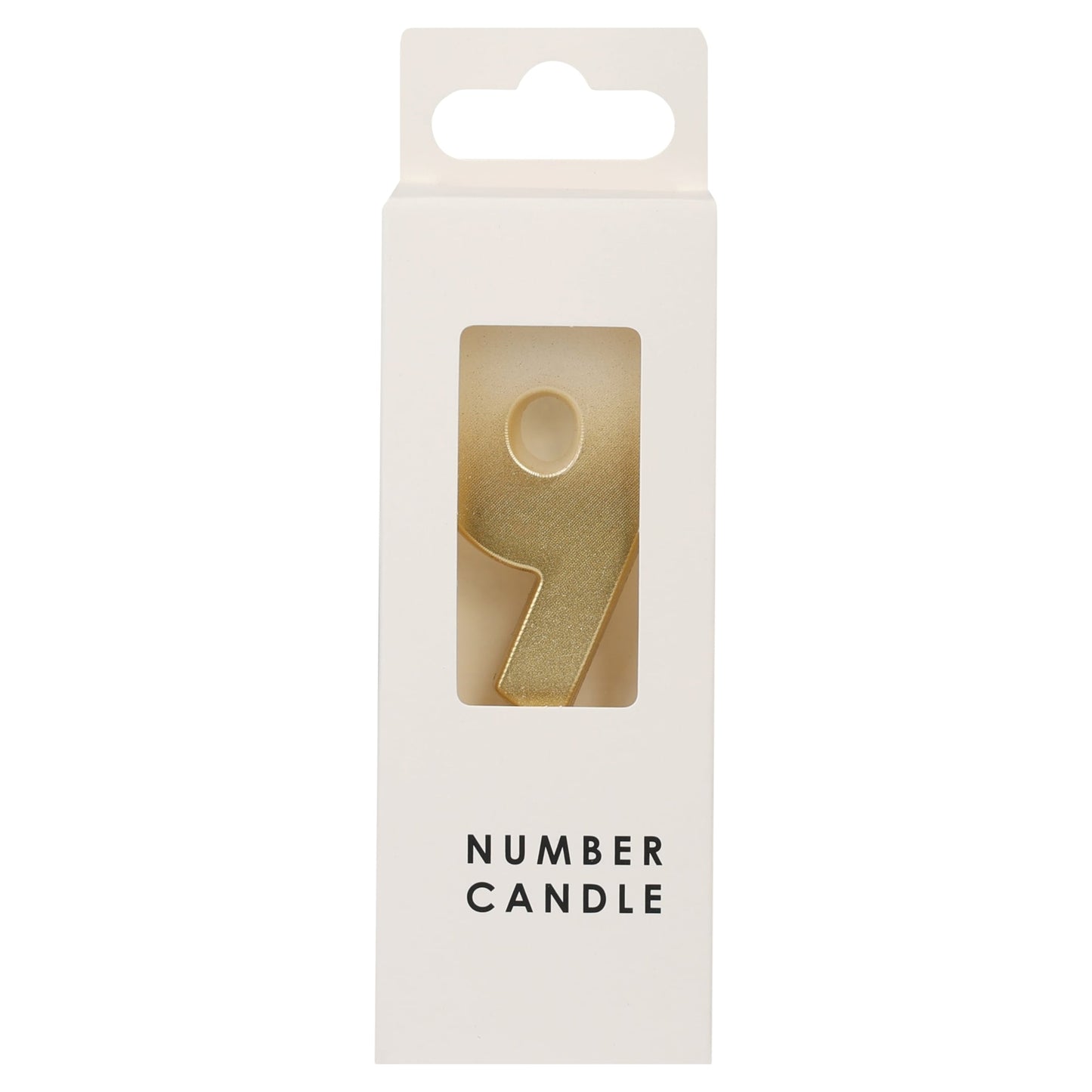 Table Fun Gold Numerical Candle No. 9 - GOLD — image 1