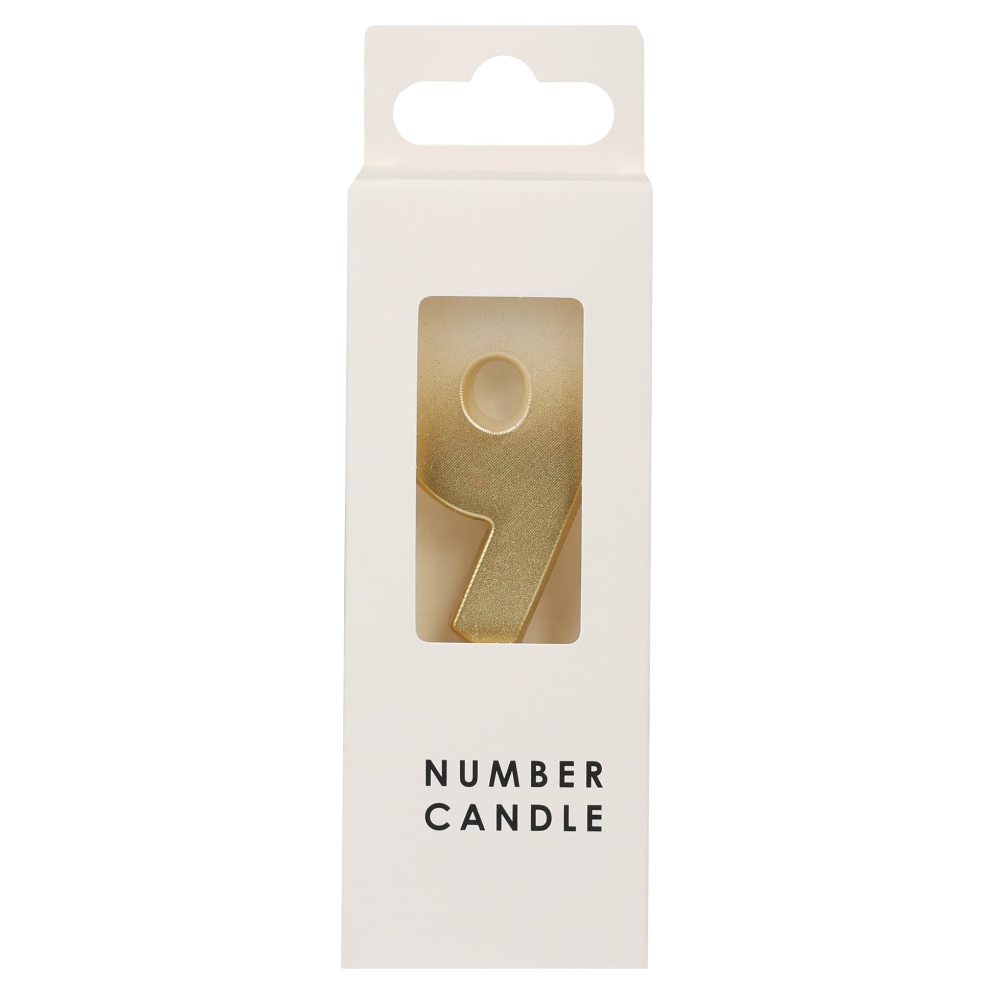 Table Fun Gold Numerical Candle No. 9 - GOLD — image 1