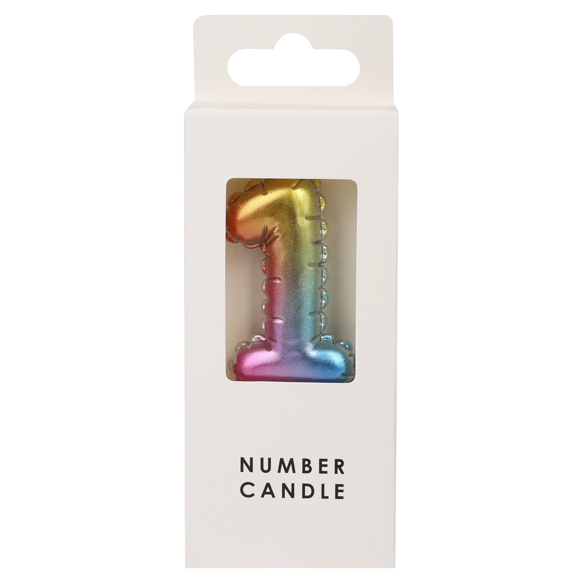 TABLE FUN NUMERICAL CANDLE NO. 1 - MULTICOLOUR — image 1