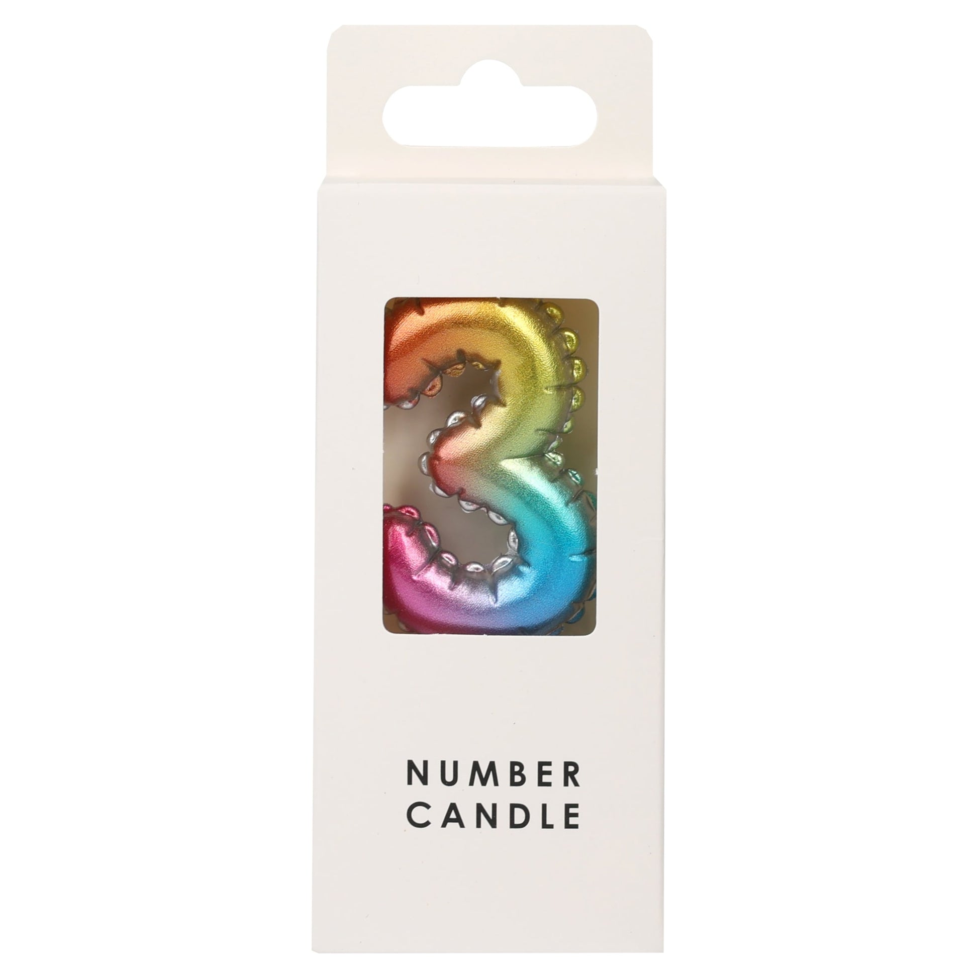 TABLE FUN NUMERICAL CANDLE NO.3 - MULTICOLOUR — image 1